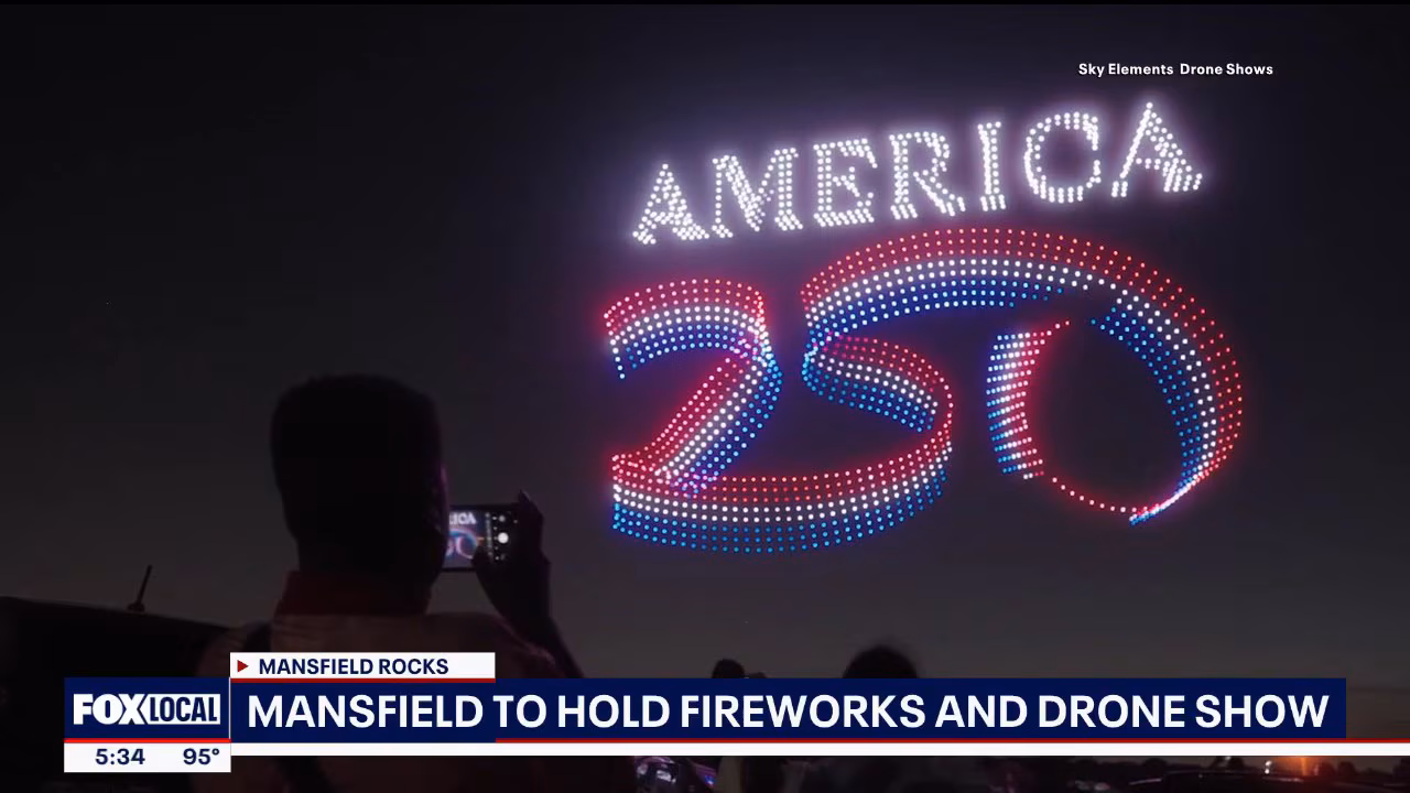 Mansfield hosts July 4 drone show