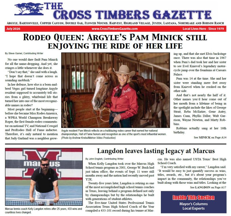 The Cross Timbers Gazette July 2026