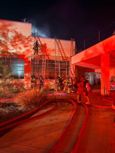 School in Lewisville catches fire overnight