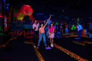Spooky glow-in-the-dark mini golf concept opens in Denton